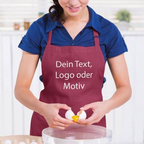 Personalisierte Schürze, Kochschürze, Text, Name, Motiv, Logo,