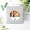 Personalisierte Aufkleber zur Kommunion | Dankesaufkleber mit Foto und Name | Individuelle Sticker für Gastgeschenke & Einladung