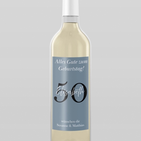 Personalisierte Weinetiketten zum Geburtstag – Individuell mit Wunschtext & 6 Hintergrundfarben – Perfekt als Geschenk und Partydeko