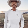 Personalisierter Hoodie Oma Kreuz Wunschnamen Name der Enkel Geschenk Omi Geschenkidee Muttertag Pullover Damen Geburtstagsgeschenk Frau