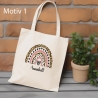 Personalisierter Stoffbeutel mit Wunschname  Regenbogen, Geschenkidee, Karneval, Kindergarten, Einkaufstasche, Tragetasche, Tasche