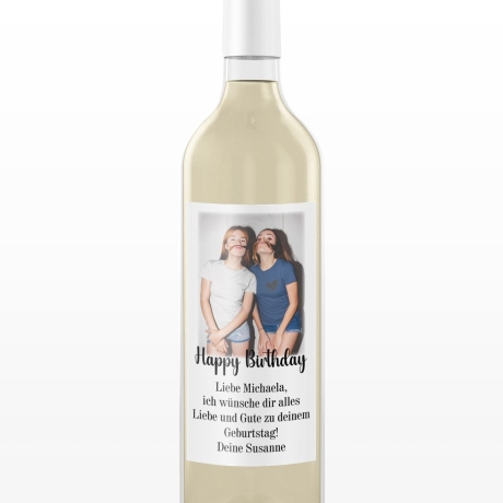 Personalisiertes Flaschenetikett, Name Wunschtext und Motiv, wasserfest, Sticker, Weinetiketten Hochzeit, Wein Aufkleber, dein Design, Wein
