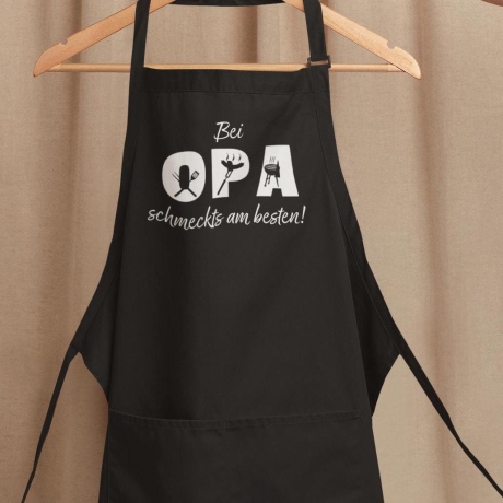 Personalisierte Schürze mit BBQ-Style Buchstaben Papa