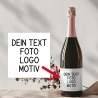 Sektetikett, Personalisierbar, Name, Foto, Motiv, Logo, Sektflasche, Sticker, Sekt, Hochzeit, wasserfest, Aufkleber, dein Design, Champagner