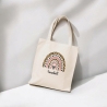 Personalisierter Stoffbeutel mit Wunschname  Regenbogen, Geschenkidee, Karneval, Kindergarten, Einkaufstasche, Tragetasche, Tasche