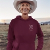 Personalisierter Hoodie Oma Kreuz Wunschnamen Name der Enkel Geschenk Omi Geschenkidee Muttertag Pullover Damen Geburtstagsgeschenk Frau