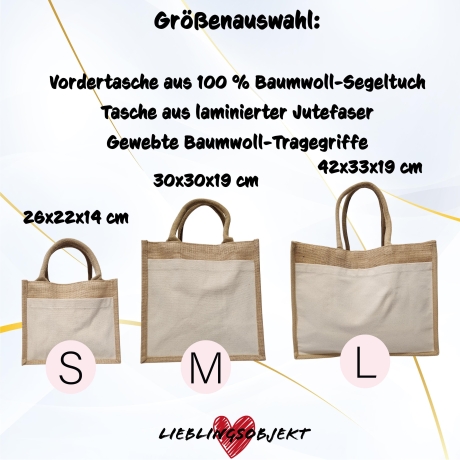 Personalisierte Jutetasche, Name Buchstabe, Shopper, Shopper Tasche, Geschenke Frau, Dein Design, Geburtstag, Geschenkidee, Einkaufstasche