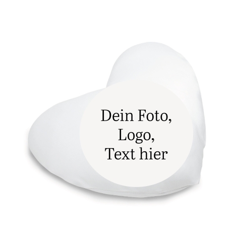 Fotokissen Herzform | Kissen personalisiert | mit deinem Motiv 