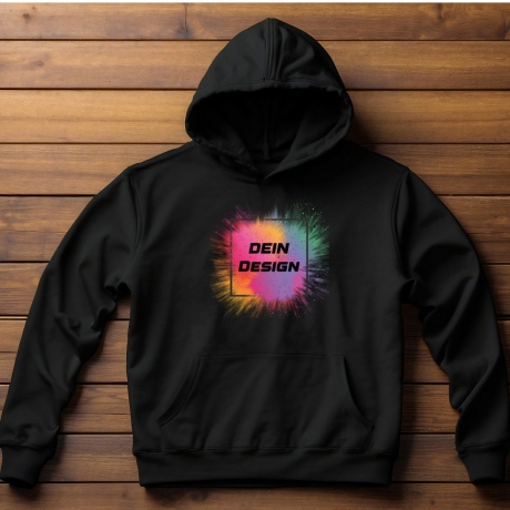 Personalisiertes Sweatshirt oder Hoodie mit Foto, Text, Logo oder Motiv für Herren Bekleidung, Geschenkideen, individuelles Design,Bügelbild