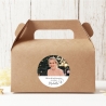 Personalisierte Aufkleber zur Konfirmation | Sticker mit Foto und Namen | Christliche Symbole wählbar | Danksagung & Gastgeschenk