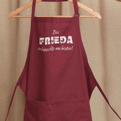 Personalisierte Schürze mit BBQ-Style Buchstaben Papa