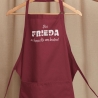 Personalisierte Schürze mit BBQ-Style Buchstaben Papa