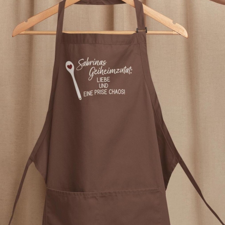 Personalisierte Schürze mit Name | Liebe & eine Prise Chaos!