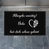 Fussmatte, Fussmatte personalisiert, Familienname, Hund, Schmutzfangmatte, Wohnungstür, Hochzeitsgeschenk, Familie, Name, Wohnung