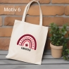 Personalisierter Stoffbeutel mit Wunschname  Regenbogen, Geschenkidee, Karneval, Kindergarten, Einkaufstasche, Tragetasche, Tasche
