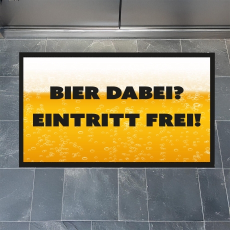 Fussmatte, Fussmatte personalisiert, Bier, Einzug, Schmutzfangmatte, Wohnungstür, Geschenk Mann, Männer, Wohnung