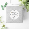 Personalisierte Geburtstagsaufkleber, Name Wunschtext und Motiv, 4 cm rund, wasserfest, Sticker, Geburtstag Etiketten mit Wunschtext