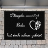 Fussmatte, Fussmatte personalisiert, Familienname, Hund, Schmutzfangmatte, Wohnungstür, Hochzeitsgeschenk, Familie, Name, Wohnung
