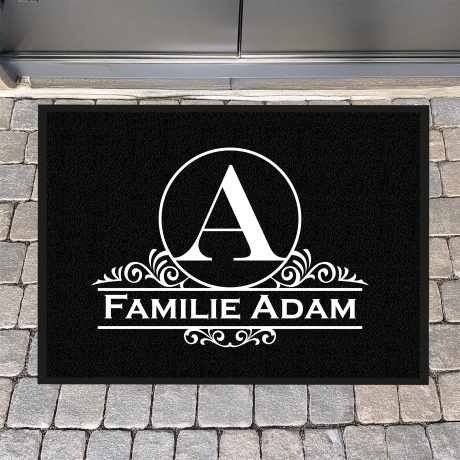 Fussmatte, Fussmatte personalisiert, Familienname, Einzug, Schmutzfangmatte, Wohnungstür, Hochzeitsgeschenk, Familie, Name, Wohnung