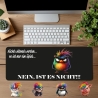 Personalisierte XL Gaming Mousepad | Lustiges „Nicht wütend werden...“-Design | Wütendes Tier wählbar | Custom Mauspad für Gamer