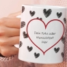 Fototasse Liebe individuell  personalisiert  mit deinem Motiv  Foto Wunschtext Geschenk Valentinstag  Muttertag Orca Beschichtung