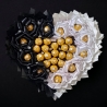 Essbarer Blumenstrauß - Elegant, Ferrero Rocher + Ewige Rosen