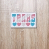 Trans Pride Patch: Gestickte LGBTQ+ Aufnäher (8 cm)
