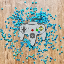 Retro Aufnäher | Vintage Game Controller Applikation | Besticktes 90er Jahre Gaming Design