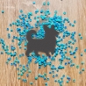 Corgis Aufnäher | Gestickte Silhouette | Anpassbare Farben | 7,5cm
