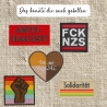 Make NZS Afraid erneut – Anti-Faschismus & Nazi, für Taschen, Jacken, Kleidung, Filz Aufnäher
