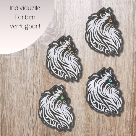 Cat Patch, Augenfarbe nach Wunsch, DIY Tierliebhaber Geschenk