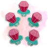 Retro Aufnäher | Diamant Ring Pop | Gestickte Applikation zum Aufbügeln | 6cm