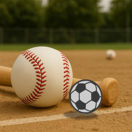 Sport Patch, Gesticktes Fussball Applikation, Sportabzeichen zum aufbügeln oder aufnähen