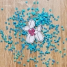 Luftballontier mit Schleife – Handgefertigter Stickpatch | Bügelbild