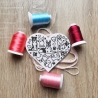 Puppy Patch, Gesticktes Hundeliebhaber Herz, DIY Applikation