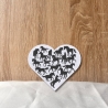 Pferdeliebhaber Aufnäher: Reiter Silhouette Herz Gestickte Applikation, 8 cm