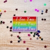 Rainbow Pride Patch – Gestickte LGBTQ+ Applikation, sehen, lieben, akzeptieren