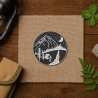 Camping Patch: Berg Zelt Motiv Bügelbild