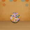 Retro Aufnäher | Disco Kugel Applikation | Bügelbild | 6 cm Stickpatch
