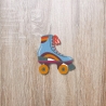 Retro Rollschuh-Patch: Gestickte Applikation im 70s/80s Style