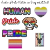 Pride Aufnäher | Love Wins – Bestickter LGBTQ+ Aufnäher mit Regenbogen-Flaggen | Aufbügeln