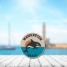 Travel Aufnäher | Washington State Orca | Andenken, Los Angeles Geschenk | Aufbügeln