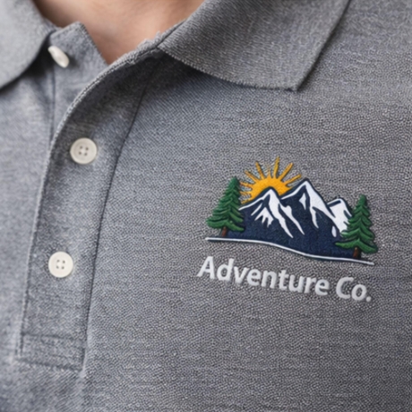 Besticktes Poloshirt, individuelles Logo oder Bild, individuelle Arbeitskleidung