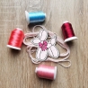 Luftballontier mit Schleife – Handgefertigter Stickpatch | Bügelbild