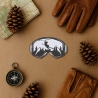 Ski Patch für Tasche Ski Aufnäher Berglandschaft Natur gestickt