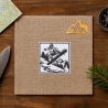 Gestickter Snowboard Aufnäher: Wintersport Applikation - 8 cm