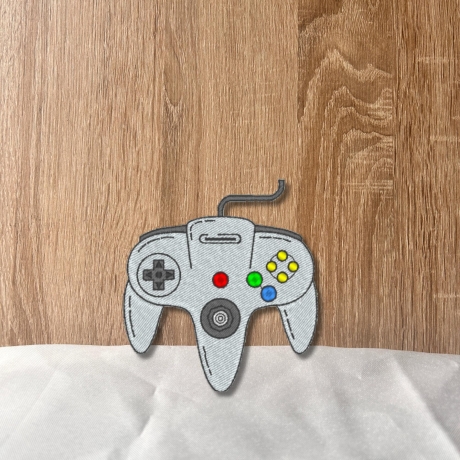 Retro Aufnäher | Vintage Game Controller Applikation | Besticktes 90er Jahre Gaming Design