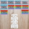 Pride Aufnäher | Gestickte Pronomen | Regenbogen LGBTQ+ Flagge Applikation (7,5 cm)
