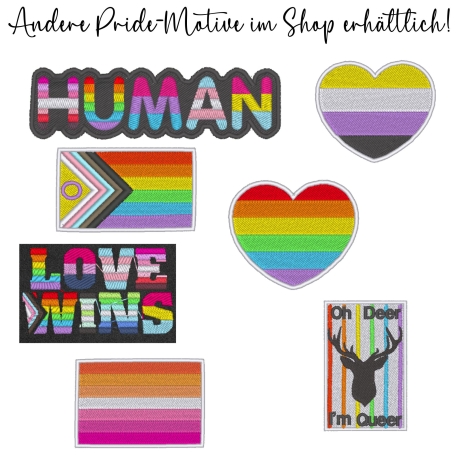 Retro Pride Aufnäher – Bestickter LGBTQ+ Aufnäher mit Regenbogen-Vibes