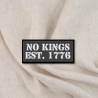Kein Kings Aufnäher – Politischer Aufnäher | 8cm | schwarz & weiß